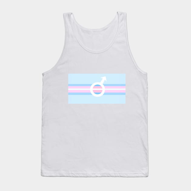 TRANS PRIDE (MALE) Tank Top by SmalltimeCryptid